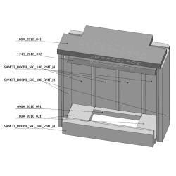 Šamotová komora komplet BARRACA H  